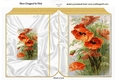 Beautiful Red Poppies Folded Book A5