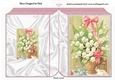 Beautiful Lily of the Valley in a basket Folded Book A5