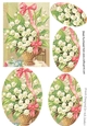 Beautiful Lily of the valley oval pyramids