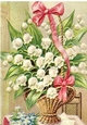 Beautiful Lily of the valley in a basket A4