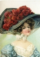 Beautiful Vintage Lady in a Hat A4 (two)