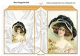 Beautiful Vintage Lady in a Hat A4 folded book (two)