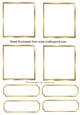 4 Gold Small Toppers with tags