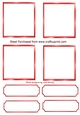 4 Red Small Toppers with tags