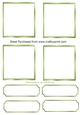 4 Green Small Toppers with tags