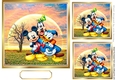 Lovely Mickey with friends autumn with tree 7x7