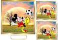 Lovely Mickey having a kick about autumn with tree 7x7