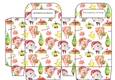 Lovely fun small Gift Bag of cute pigs and santas in hats
