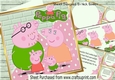 Cute little peppa pig with family 8x8 mini kit (Green)