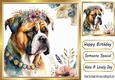 Lovely Portrait of a dog (one) 8x8