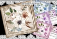 4 Pretty White Floral Bouquets in ornate 8x8 frames Mini kit