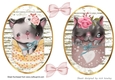 Two Lovely Kitty Toppers in Pockets with Bows A5 (two)