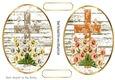2 Lovely Toppers with Crosses with Daffodils (one)