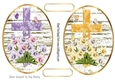 2 Lovely Toppers with Crosses with Daffodils (two)