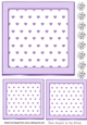 Purple Heart Toppers 7x7 With Diamonds
