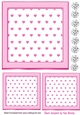 Cerise Heart Toppers 7x7 With Diamonds