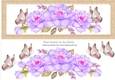 Pretty water colour lilac flowers DL Card