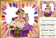 Lovely Modern Girl With Nail Varnishes 8x8 (two)