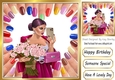 Lovely Modern Girl With Nail Varnishes 8x8 (three)