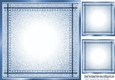 Lovely Stitched Denim Blue Card Fronts/Insert