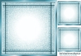 Lovely Stitched Denim Turq Card Fronts/Insert