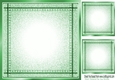 Lovely Stitched Denim Green Card Fronts/Insert