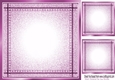 Lovely Stitched Denim Pink Card Fronts/Insert