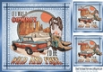 Denim Blue Card Front 8x8 With Western Style