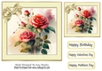 Pretty Bunch Of Roses in Cream Frame With Bow 7x7 (seven)