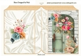 Pretty Floral Doors With Brick Wall Folded Book (four)