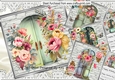 4 Pretty Floral Doors With Brick Walls 8x8 Mini Kit