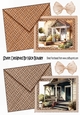 2 Pretty Floral Porch with card/envelope effect Toppers (one)