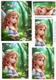 Pretty Fairy In Blue Pyramids (three)