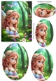 Pretty Fairy In Blue Pyramids (four)