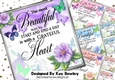 4 Greatful Hearts Lovely Verse With Flowers/Butterflies 8x8 Mini Kit