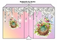 Pretty Rainbow Folded Book With Sparkle & Bird & Nest (two)