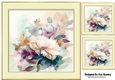 Pretty Coloured Peonies Flowers 8x8 (seven)