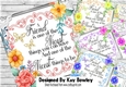  4 Lovely FRIENDSHIP verse card fronts with flowers 8x8 Mini Kit
