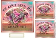 Pink Guns And Roses 7x7 Card Fronts