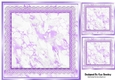 Pretty Purple Lace & Marble Card Fronts/Toppers 8x8