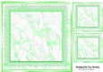 Pretty Green Lace & Marble Card Fronts/Toppers 8x8
