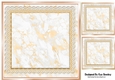 Pretty Gold Lace & Marble Card Fronts/Toppers 8x8