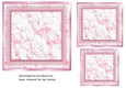 Pretty Pink Lace & Marble Card Fronts/Toppers 7x7