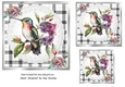 Lovely Black/White Check With White Lace 7x7 Humming Bird
