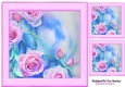 pretty pink roses 8x8 card fronts