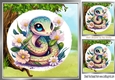 Cute Little Snake In The Woodland 8x8 (two)