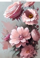 Pretty Pink Flowers And Roses A4 (three)