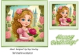 Pretty Princess Card Front 7x7 (four)