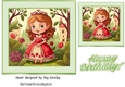 Pretty Princess Card Front 7x7 (five)