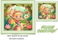 Pretty Princess Card Front 7x7 (six)